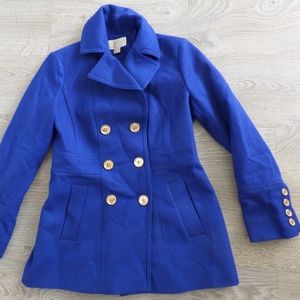 Michael Kors Women's Blue Double Breasted-Jacket